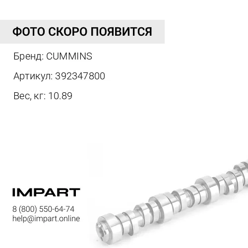 392347800 Распредвал