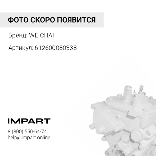 612600080338 Насос топливный ручной подкачки (ТННД) Weichai WD10WD615