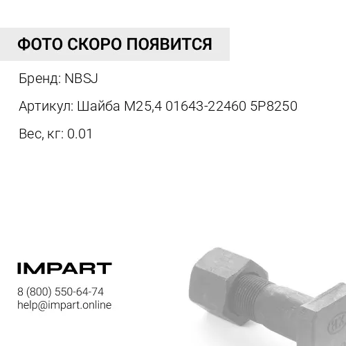 Шайба М25,4 01643-22460 5P8250 NBSJ