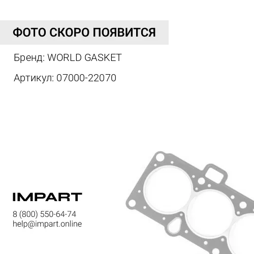 07000-22070 прокладка WORLD GASKET