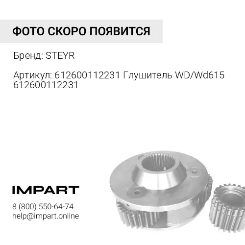 612600112231 Глушитель WD/Wd615 612600112231 STEYR
