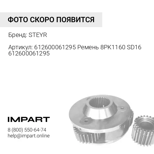 612600061295 Ремень 8PK1160 SD16 612600061295 STEYR