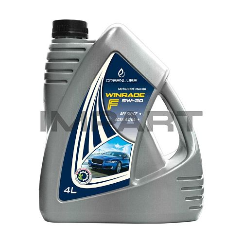 Масло моторное Greenlube Winrace F 5W-30 SL/CF; ACEA A5/B5 (4 л)