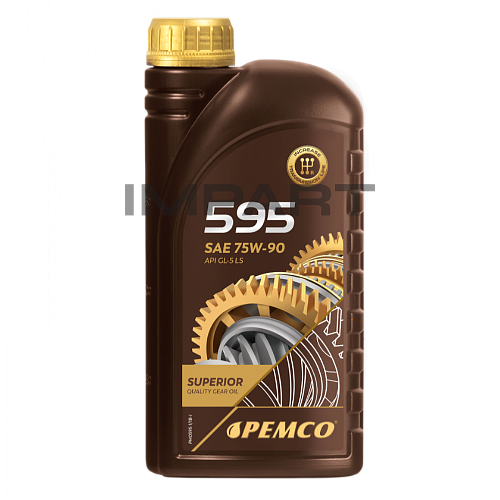 Масло трансмиссионное PEMCO 595 75W-90 GL-4/GL-5 LS (Limited Slip) (1 литр)