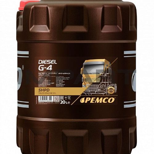 Масло моторное DIESEL G-4 PEMCO 15W-40 SHPD (20 литров)