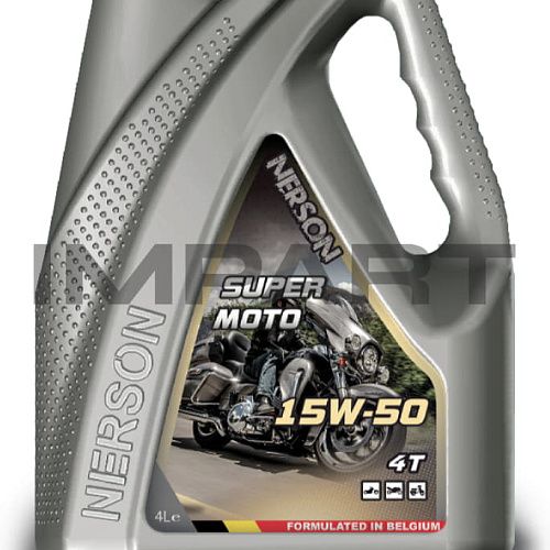 Масло моторное NERSON OIL 4T SuperMoto synthetic 15W-50 4л (тяжелый мотоцикл)